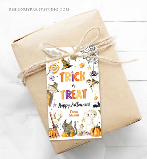 Editable Halloween Favor Tags Boo Gift Tags Costume Party Trick Or Treat Favor Tags Ghost Treat Tag Download Printable Corjl 0261 0475
