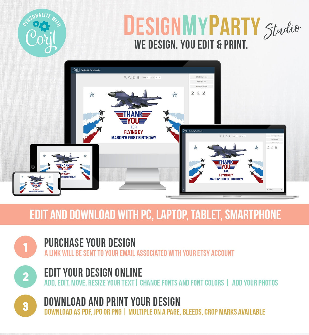 Editable Fighter Pilot Gable Box Favor Flying Ace Aviator Birthday Favor Box Label Boy You can be my Wingman Download Printable Corjl 0469