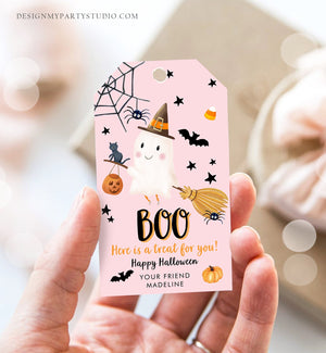 Editable Halloween Favor Tags Boo Gift Tags Costume Party Trick Or Treat Favor Tags Birthday Party Download Printable Corjl 0479 0261 0009