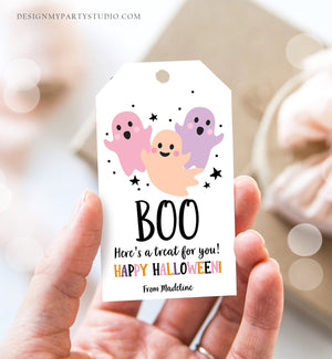 Editable Halloween Favor Tags Boo Gift Tags Costume Party Trick Or Treat Favor Tags Halloween Party Download Printable Template Corjl 0261