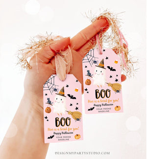 Editable Halloween Favor Tags Boo Gift Tags Costume Party Trick Or Treat Favor Tags Birthday Party Download Printable Corjl 0479 0261 0009