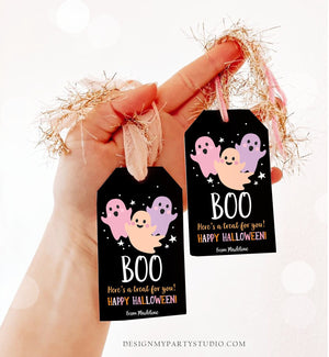 Editable Halloween Favor Tags Boo Gift Tags Costume Party Trick Or Treat Favor Tags Halloween Party Download Printable Template Corjl 0261