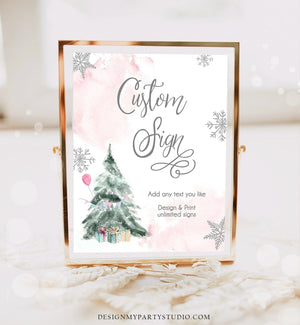 Editable Custom Sign Winter Birthday Sign Winter Onederland Decor 1st Birthday Party Its Cold Outside 8x10 Download PRINTABLE Corjl 0363
